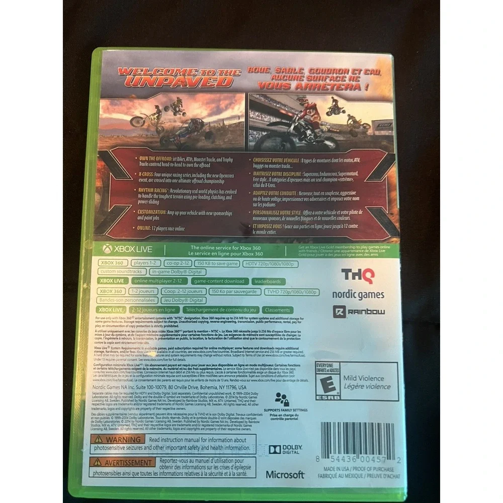 MX vs. ATV Untamed Platinum Hits - Xbox 360‎